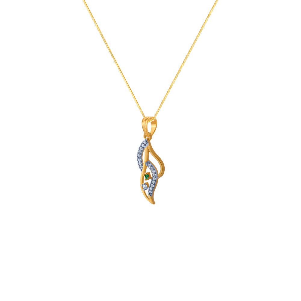 14KT (585) Yellow Gold Pendant For Women - Image 2