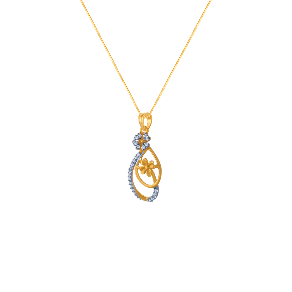 14KT (585) Yellow Gold Pendant For Women - Image 2