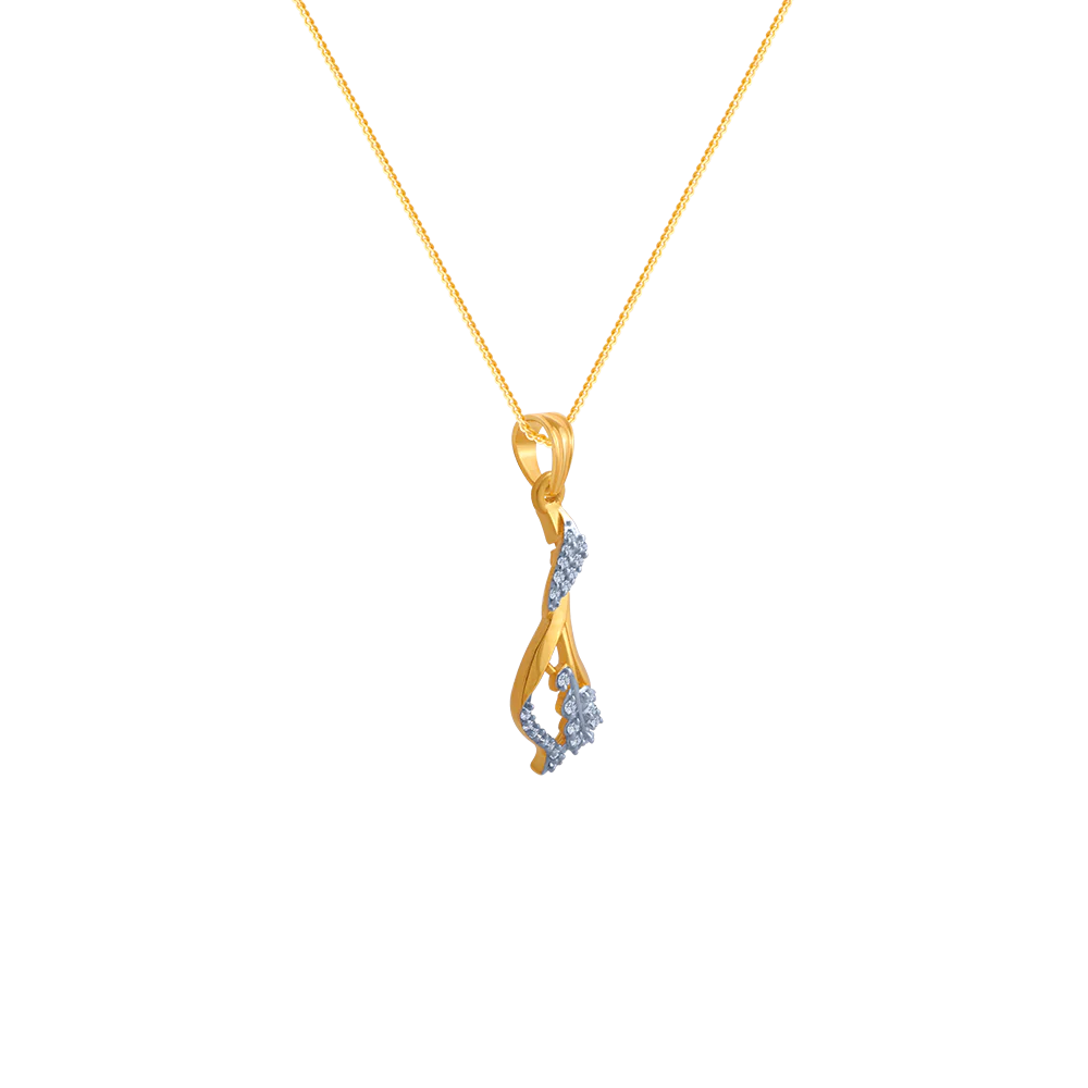 14KT (585) Yellow Gold Pendant For Women - Image 2