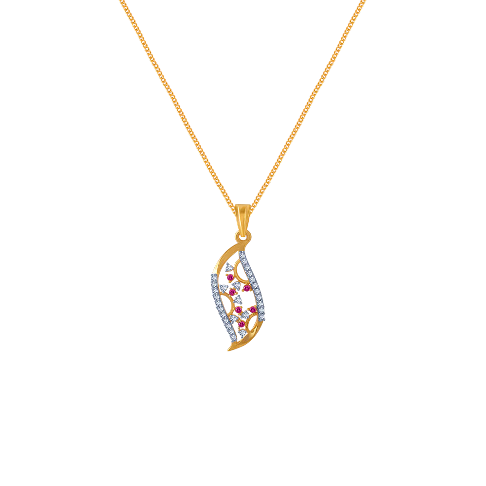 14KT (585) Yellow Gold Pendant For Women