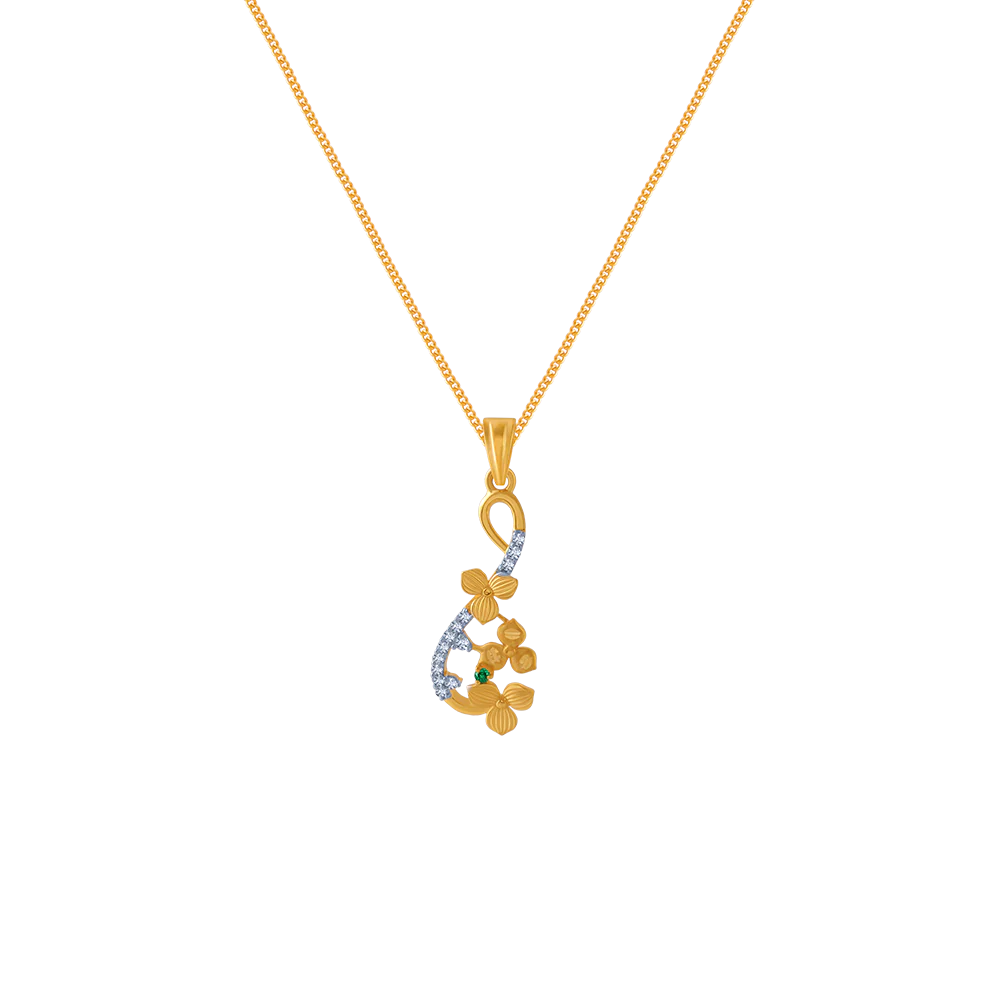 14KT (585) Yellow Gold Pendant For Women