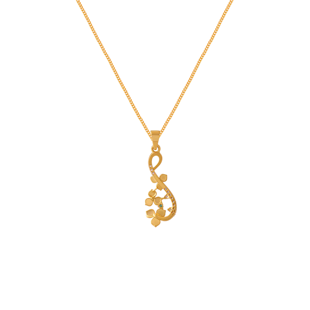 14KT (585) Yellow Gold Pendant For Women - Image 3