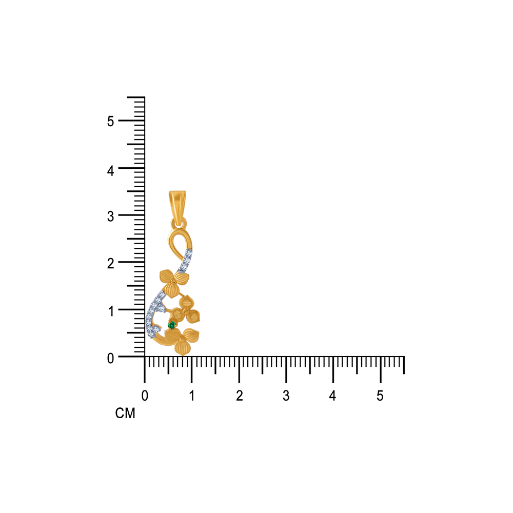 14KT (585) Yellow Gold Pendant For Women - Image 5