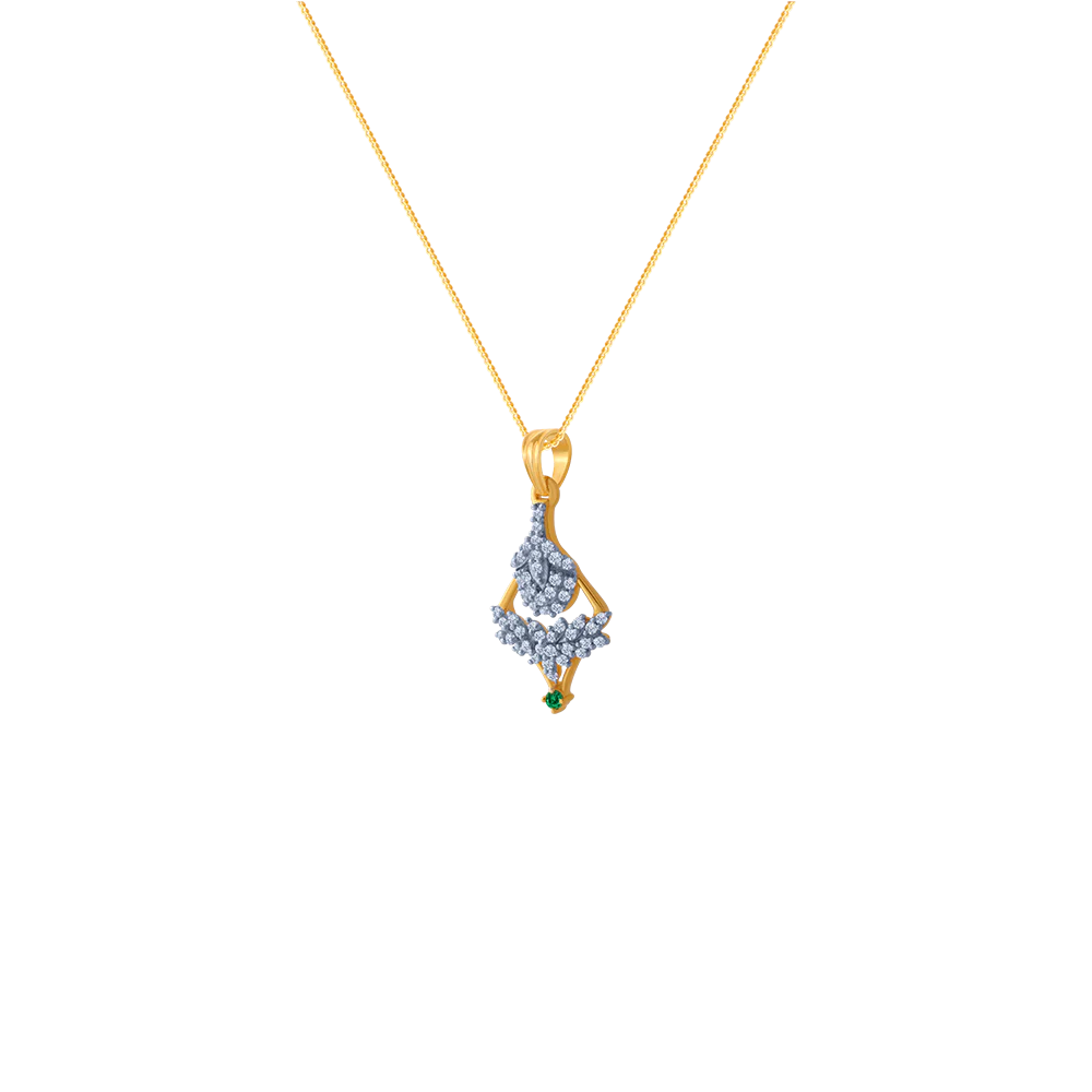 14KT (585) Yellow Gold Pendant For Women - Image 2