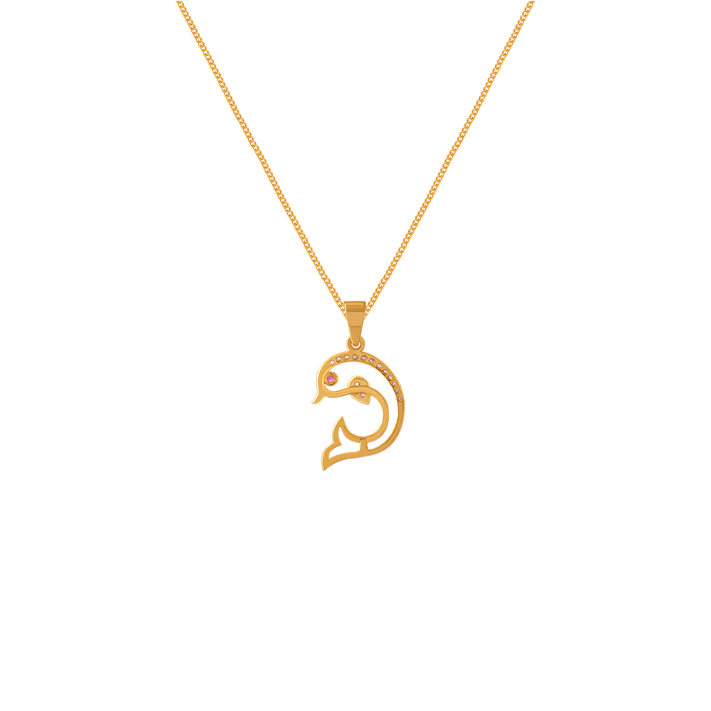14KT (585) Yellow Gold Pendant For Women - Image 3