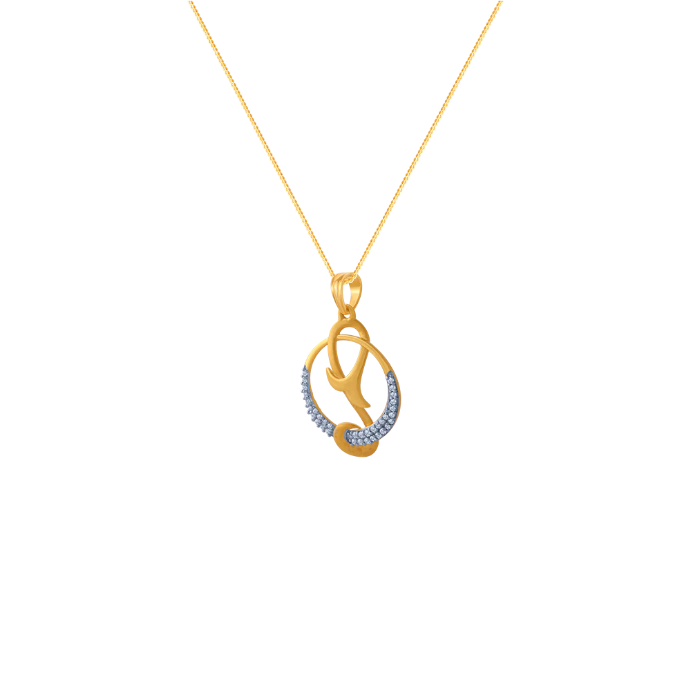14KT (585) Yellow Gold Pendant For Women - Image 2