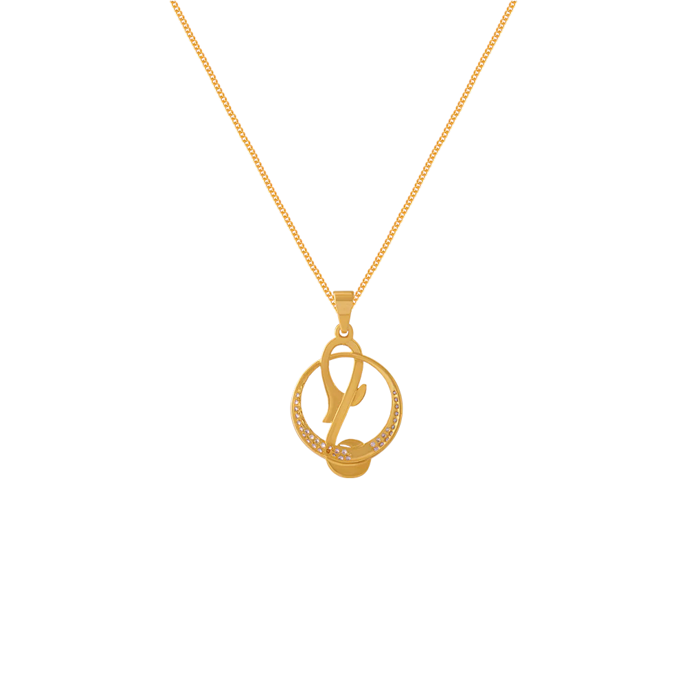 14KT (585) Yellow Gold Pendant For Women - Image 3