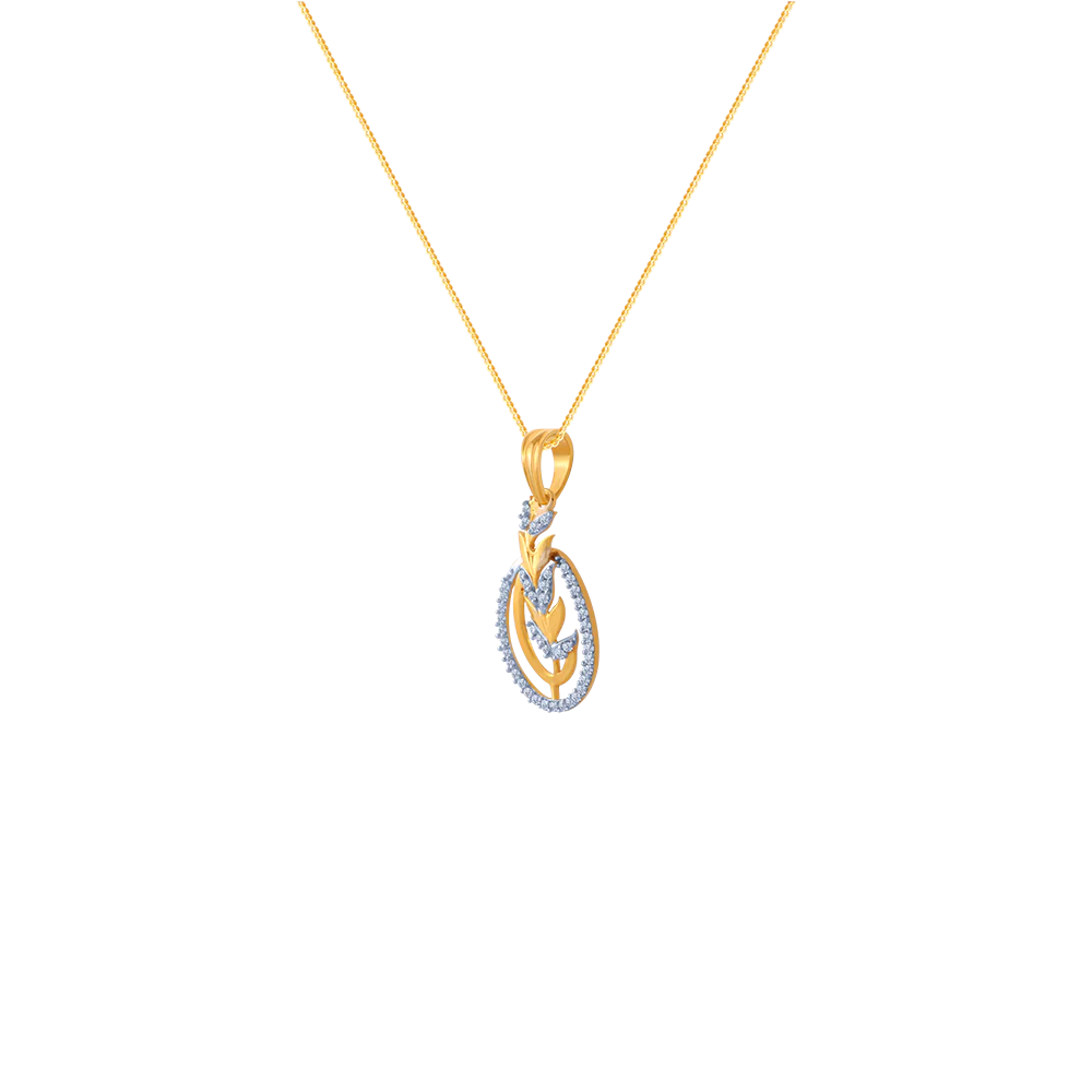 14KT (585) Yellow Gold Pendant For Women