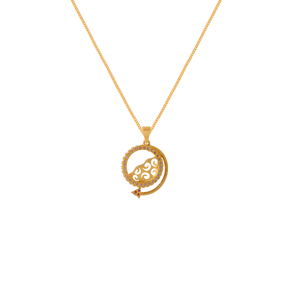 14KT (585) Yellow Gold Pendant For Women - Image 3