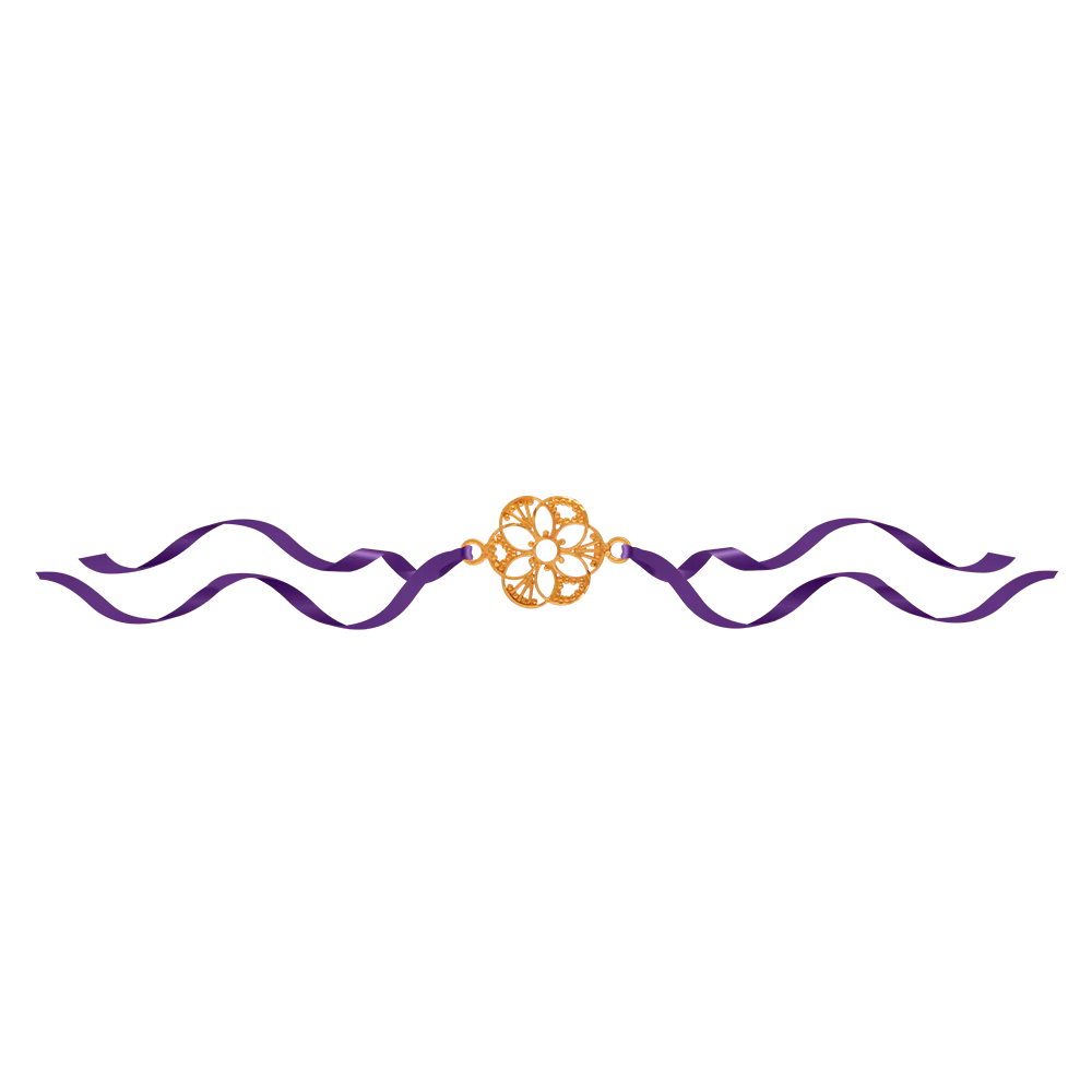 14KT (585) Yellow Gold Rakhi - Image 3