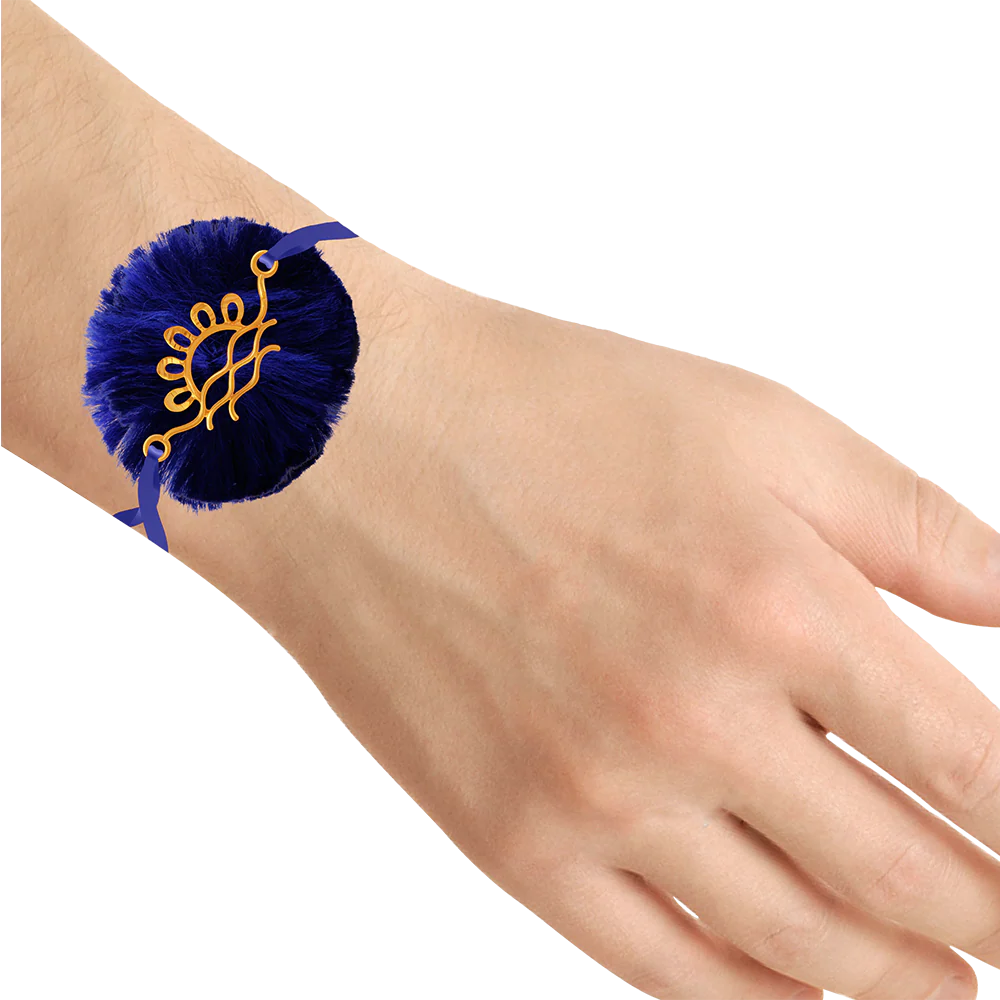 14KT (585) Yellow Gold Rakhi - Image 4