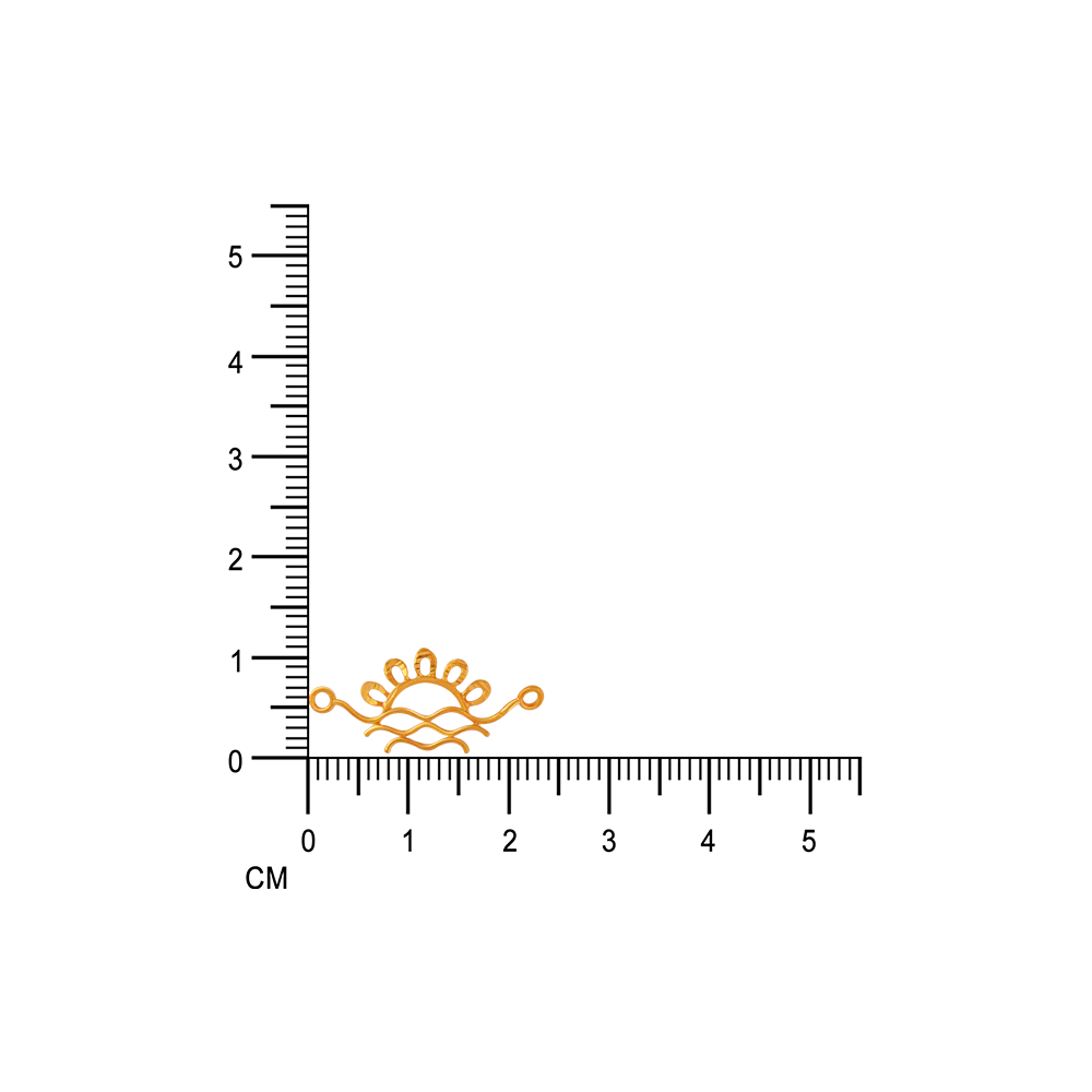 14KT (585) Yellow Gold Rakhi - Image 5