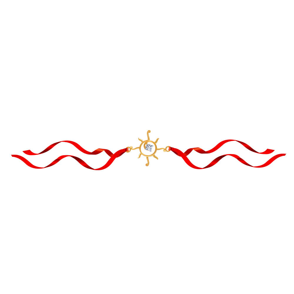 14KT (585) Yellow Gold Rakhi - Image 3