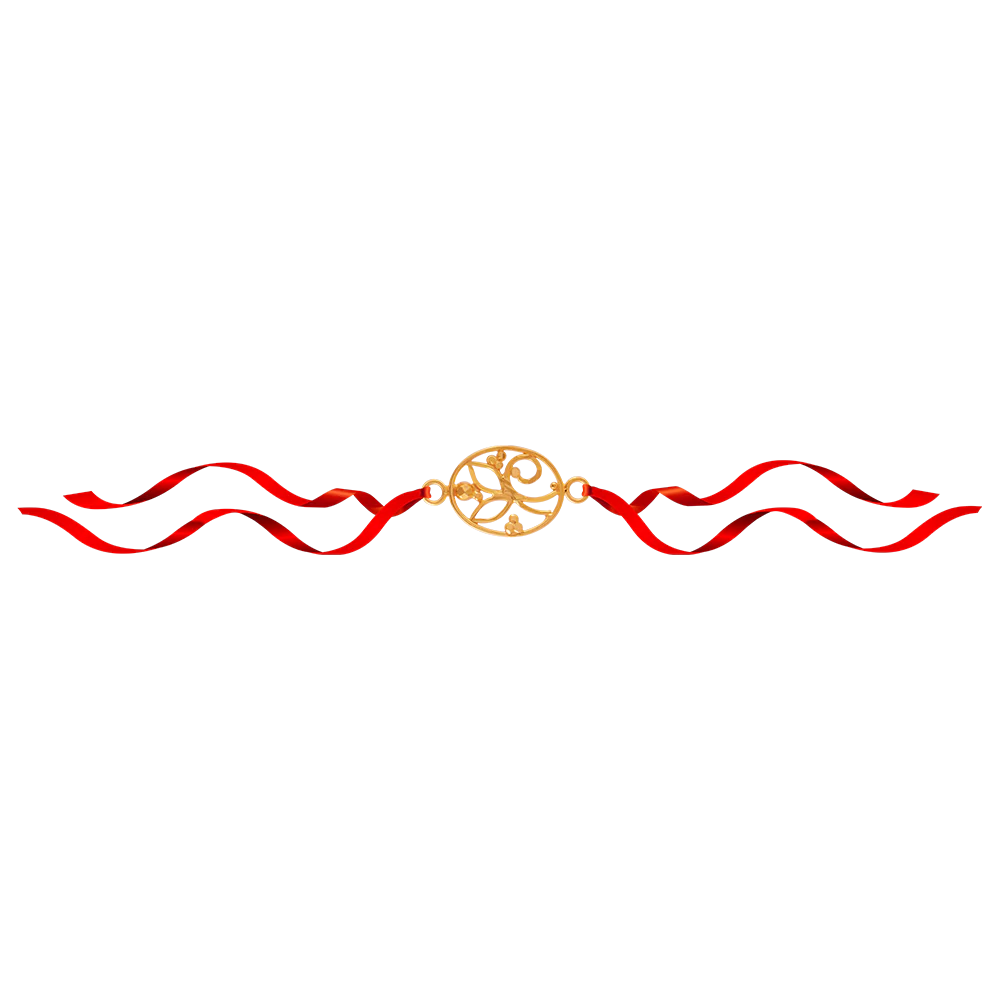 14KT (585) Yellow Gold Rakhi - Image 3