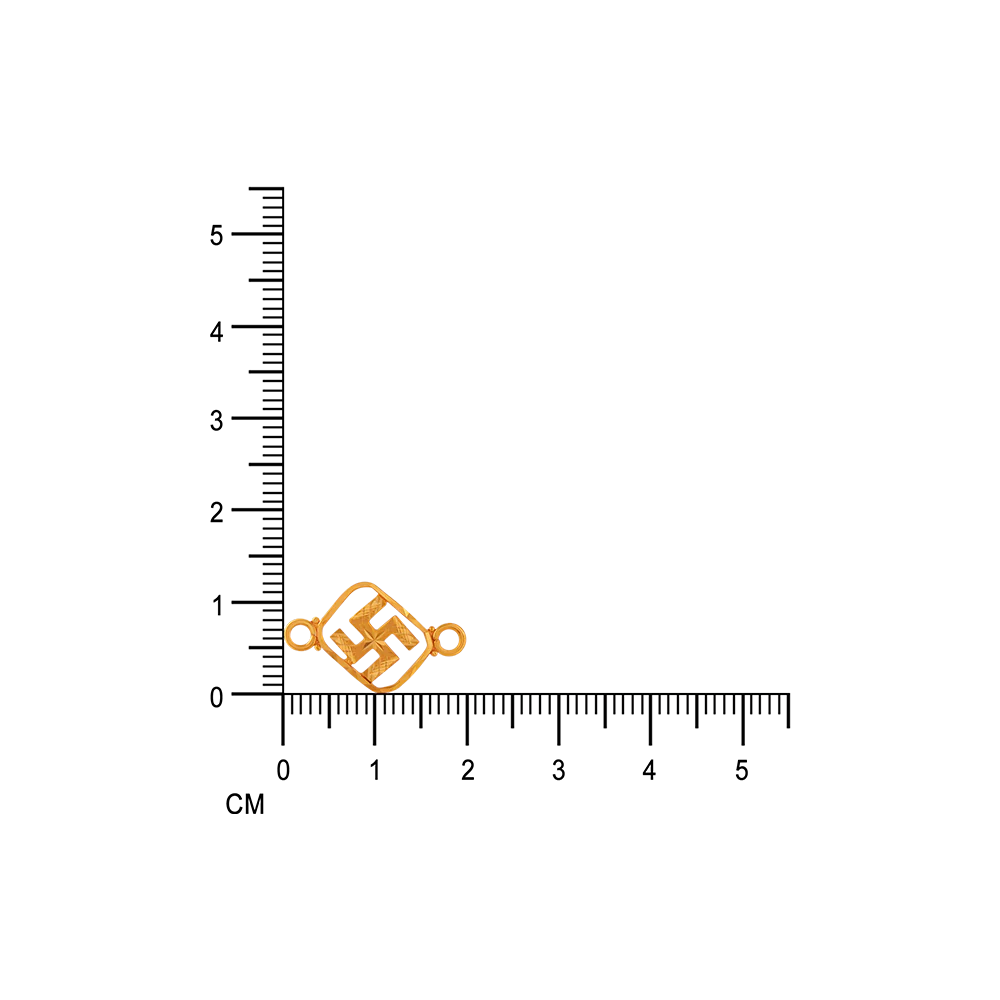 14KT (585) Yellow Gold Rakhi - Image 5