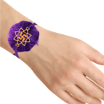 14KT (585) Yellow Gold Rakhi - Image 4