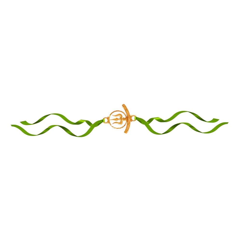 14KT (585) Yellow Gold Rakhi - Image 3