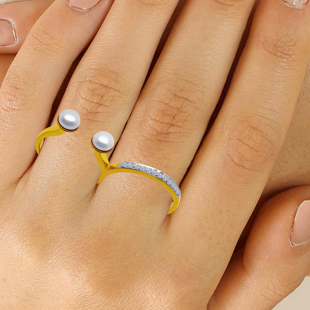 14KT (585) Yellow Gold Ring For Women - Image 2