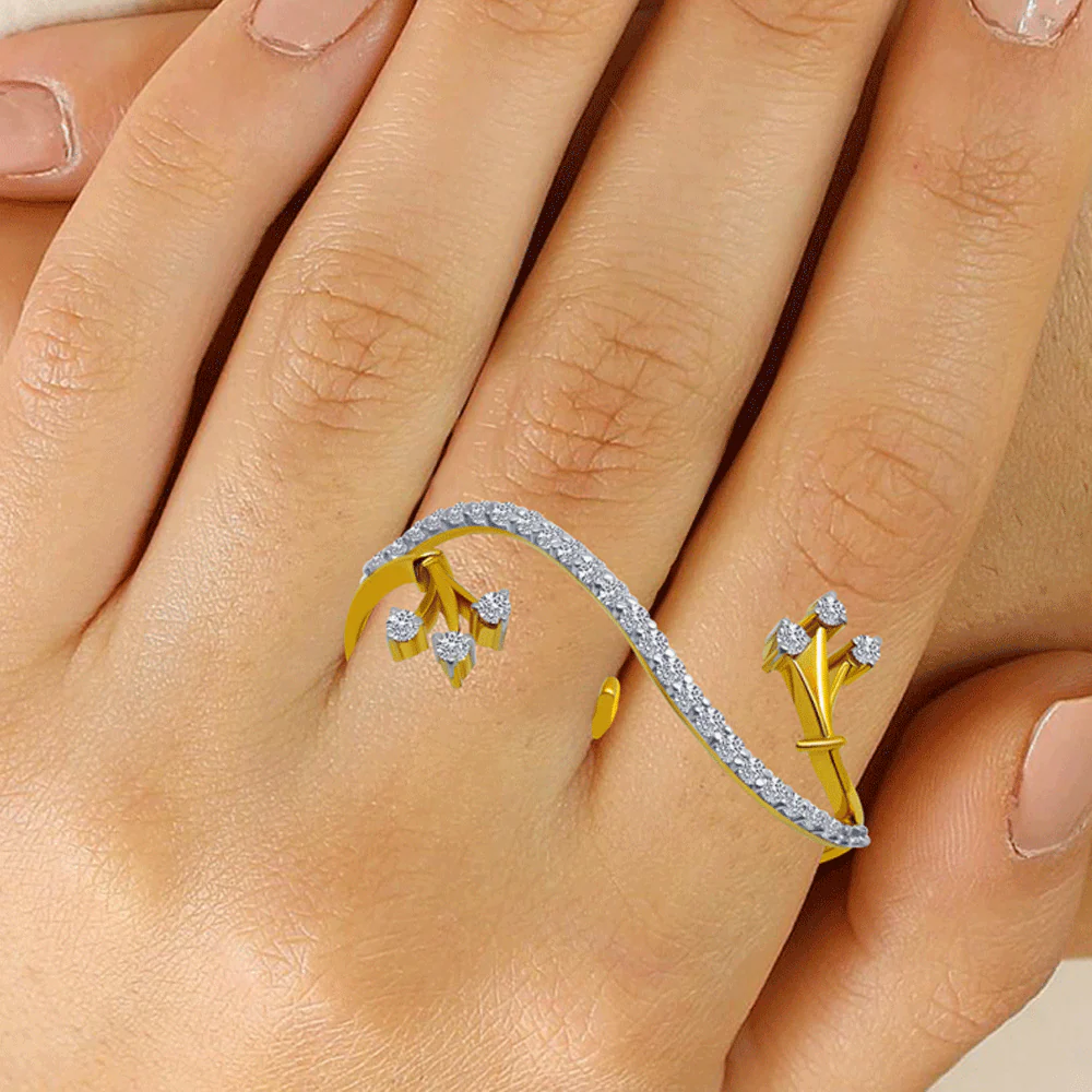 14KT (585) Yellow Gold Ring For Women - Image 2