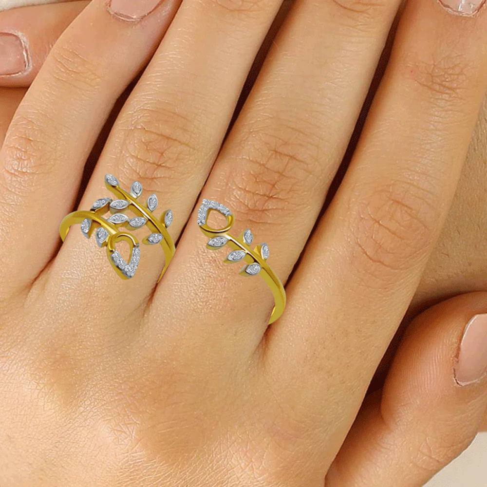 14KT (585) Yellow Gold Ring For Women - Image 2