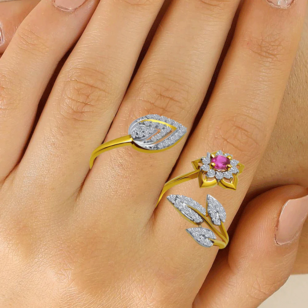 14KT (585) Yellow Gold Ring For Women - Image 2