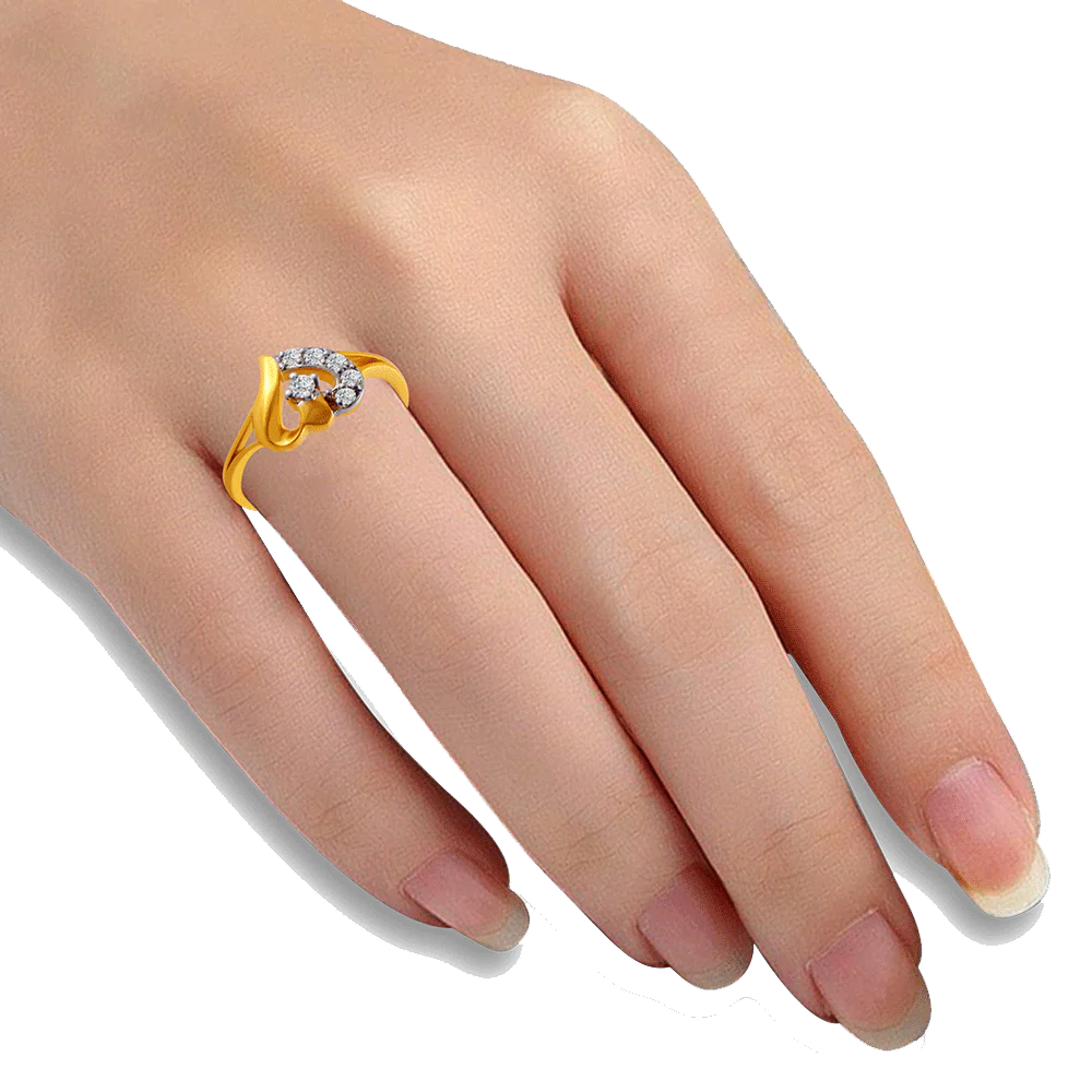 14KT (585) Yellow Gold Ring For Women - Image 2