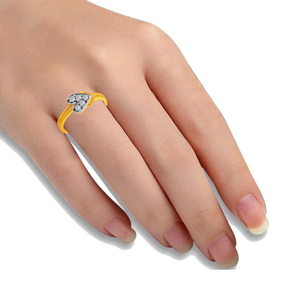 14KT (585) Yellow Gold Ring For Women - Image 2