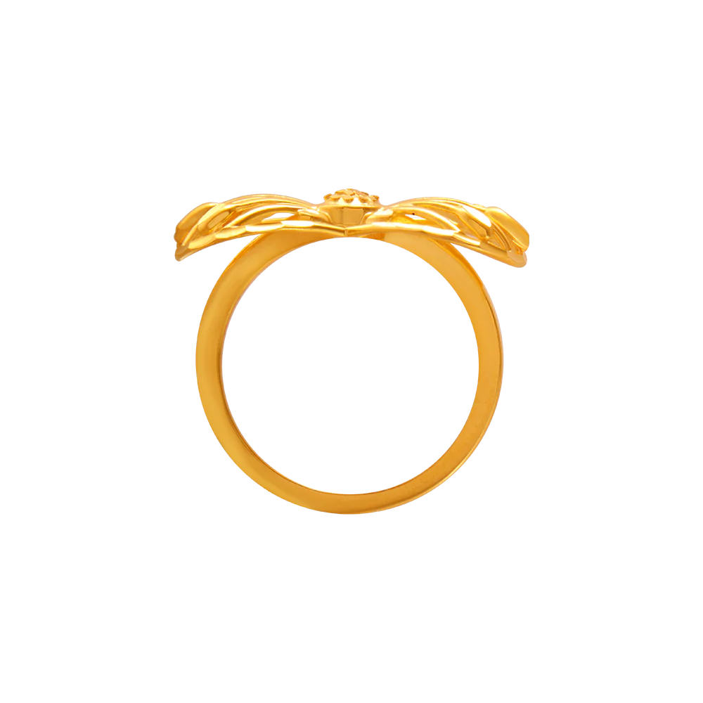14KT (585) Yellow Gold Ring For Women - Image 3