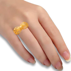 14KT (585) Yellow Gold Ring For Women - Image 4