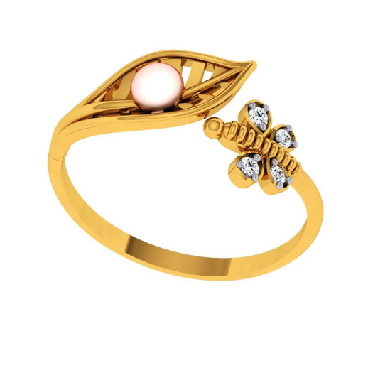 14KT (585) Yellow Gold Ring For Women - Image 6