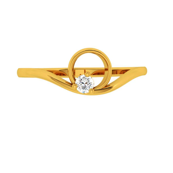 14KT (585) Yellow Gold Ring For Women - Image 6