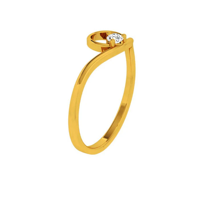 14KT (585) Yellow Gold Ring For Women - Image 7