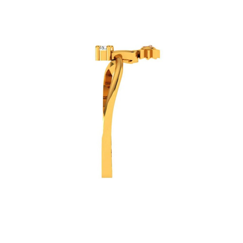 14KT (585) Yellow Gold Ring For Women - Image 2