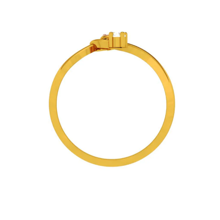 14KT (585) Yellow Gold Ring For Women - Image 3