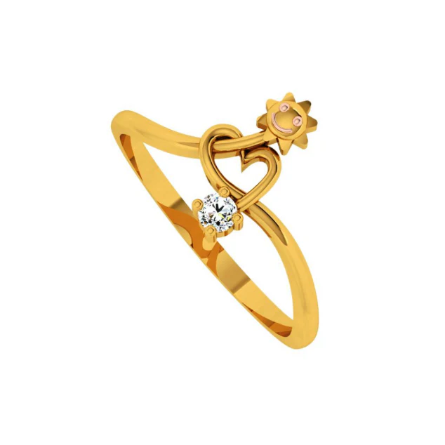 14KT (585) Yellow Gold Ring For Women - Image 5