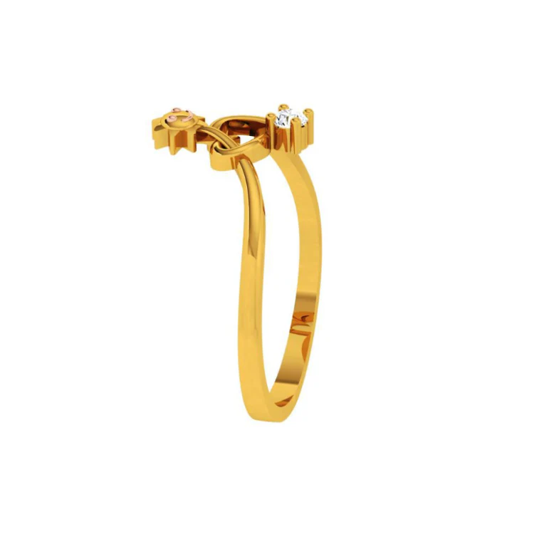 14KT (585) Yellow Gold Ring For Women - Image 7
