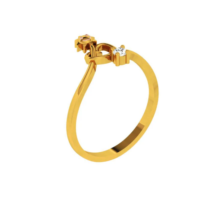 14KT (585) Yellow Gold Ring For Women - Image 9