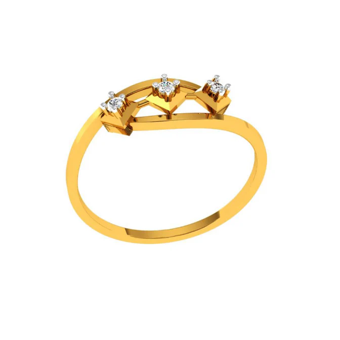 14KT (585) Yellow Gold Ring For Women - Image 2
