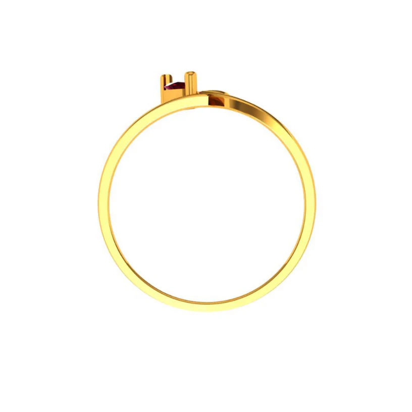 14KT (585) Yellow Gold Ring For Women - Image 2