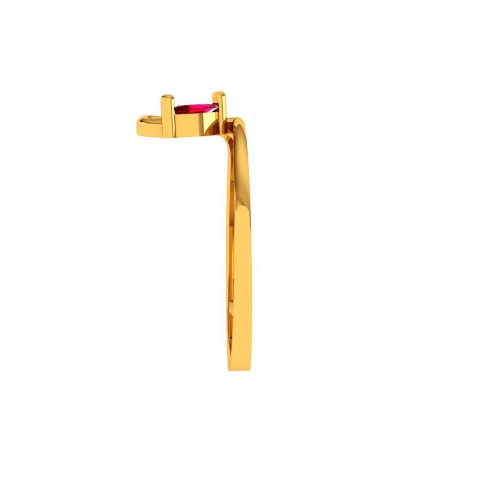 14KT (585) Yellow Gold Ring For Women - Image 3
