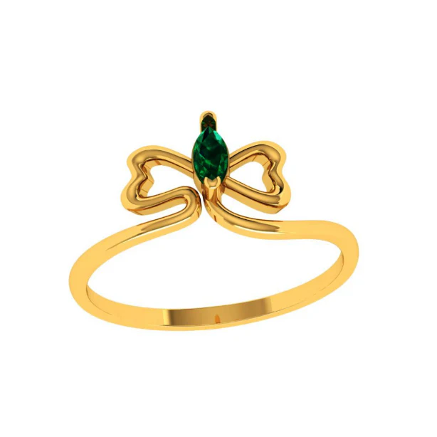 14KT (585) Yellow Gold Ring For Women - Image 3