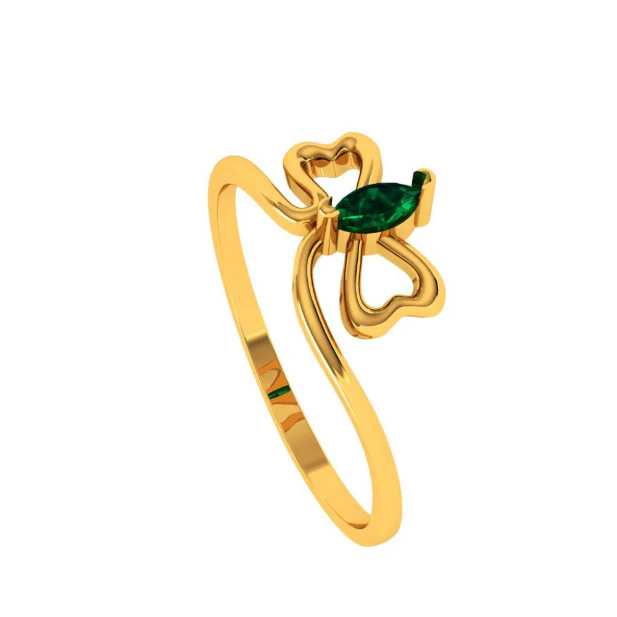 14KT (585) Yellow Gold Ring For Women - Image 4