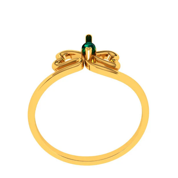 14KT (585) Yellow Gold Ring For Women - Image 5