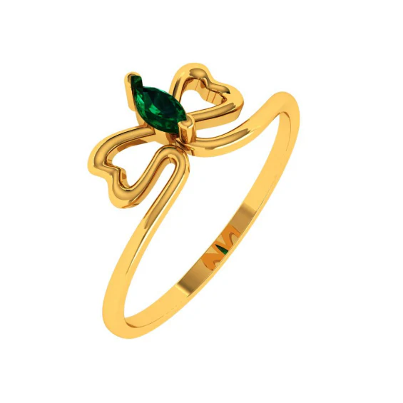 14KT (585) Yellow Gold Ring For Women - Image 6