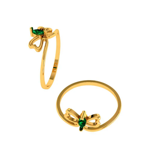 14KT (585) Yellow Gold Ring For Women - Image 9