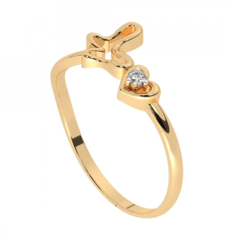 14KT (585) Yellow Gold Ring For Women - Image 5