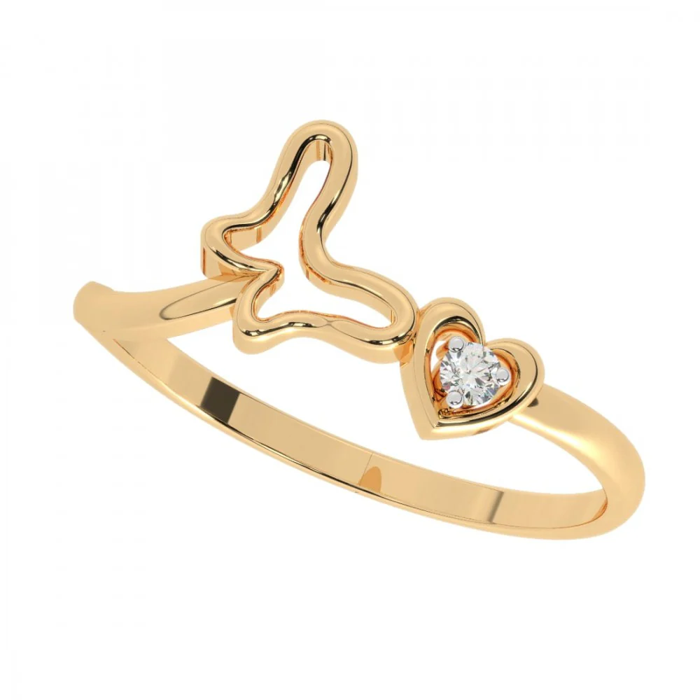 14KT (585) Yellow Gold Ring For Women - Image 7