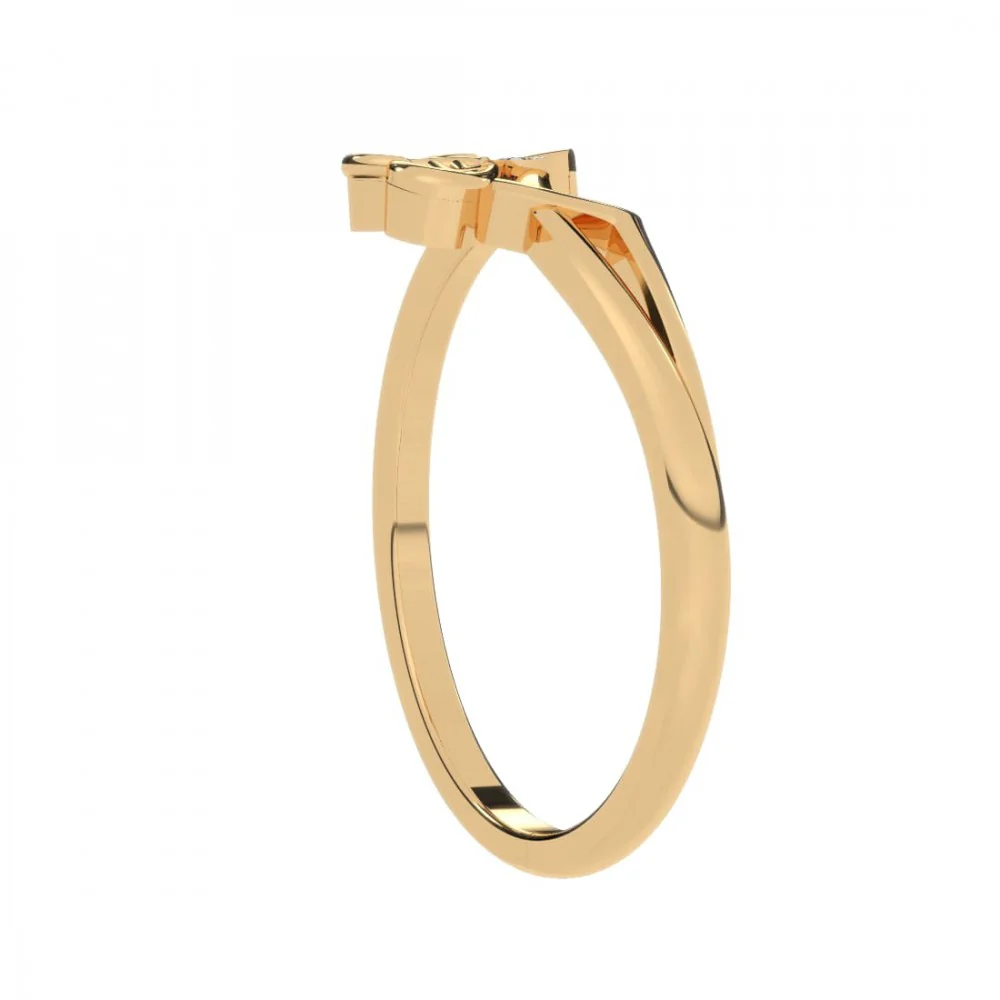 14KT (585) Yellow Gold Ring For Women - Image 8