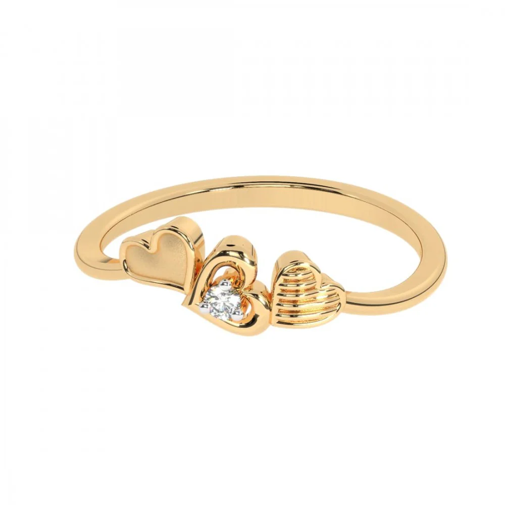 14KT (585) Yellow Gold Ring For Women - Image 2