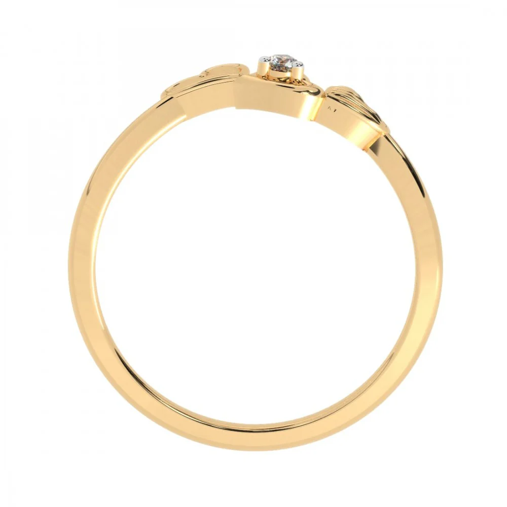 14KT (585) Yellow Gold Ring For Women - Image 3
